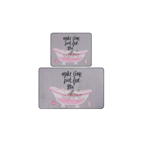  Make time djt multicolor bathmat set (2 pieces) Slike