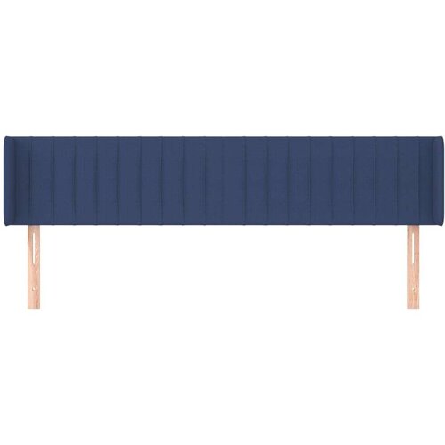  Uzglavlje s u&amp;scaron;ima plavi 203x16x78/88 cm od tkanine Slike