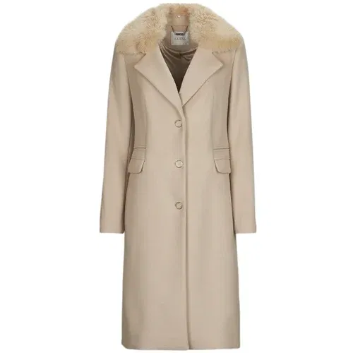 Guess Plašči NEW LAURENCE COAT Bež