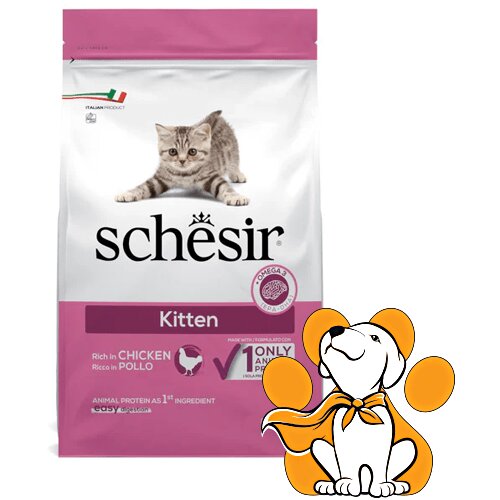 Schesir Kitten Chicken 400g, Monoproteinska Suva Hrana Namenjena Ishrani Mačića Cene