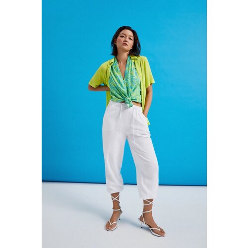 Marisse Women&amp;#039;s Trousers L-Sp-4323 White Slike