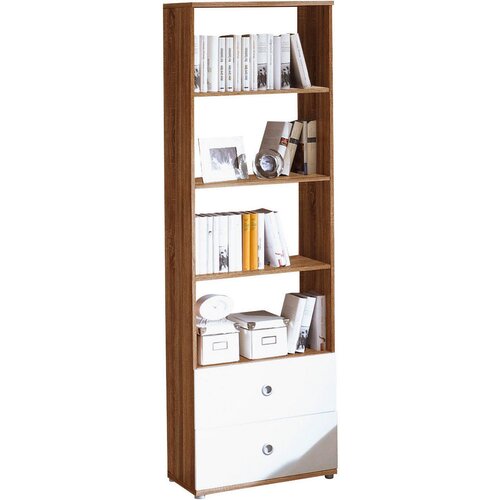 CARRYHOME REGAL 60/190/33 cm bela, hrast sonoma Slike