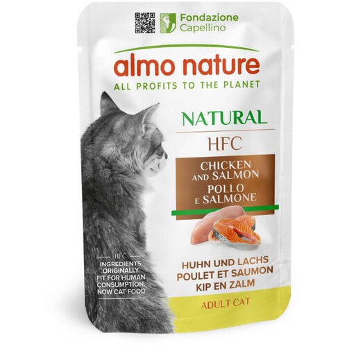 Almo Nature HFC Natural – piščanec in losos 55 g Cene