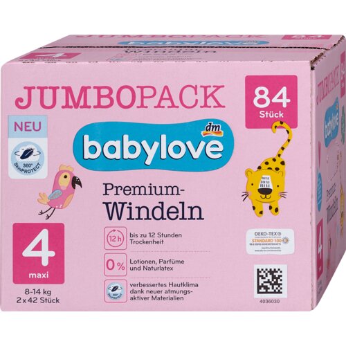 babylove premium pelene veličina 4 maxi (8-14 kg) jumbo pack 84 kom Cene