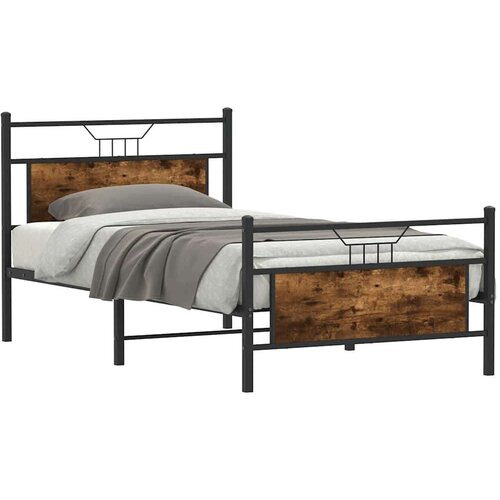 VidaXL Okvir kreveta bez madraca boja hrasta 100 x 200 cm drveni Slike