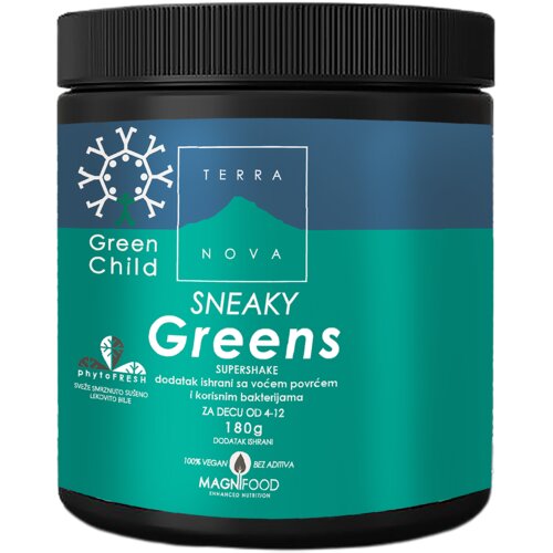 Terranova Sneaky Greens, 180g &amp;ndash; Dodatak Ishrani Za Decu 4-12 Godina Slike