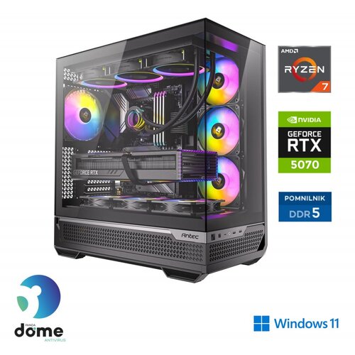  Računalnik Anni Gamer Extreme R7 9700X / RTX 5070 / 32 GB / 2 TB / W11H Cene