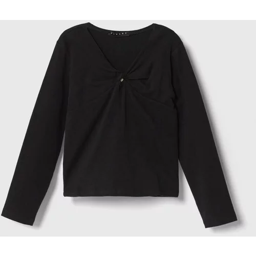 Sisley Dječja majica dugih rukava boja: crna