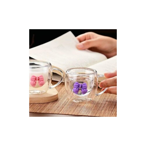 Purple Bow šolja dupli zid – 20cl Cijene