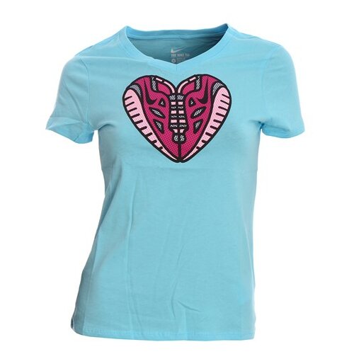 Nike ženska majica CTN V NECK FREE HEART TEE YTH 709132-409 Slike