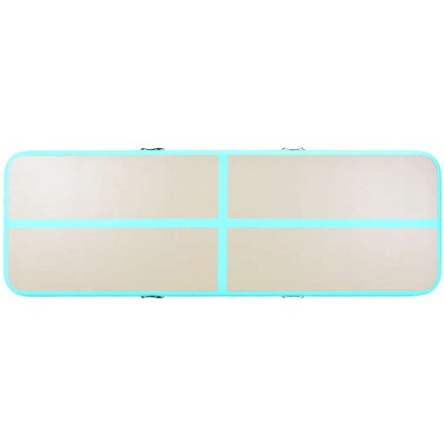  Strunjača na napuhavanje s crpkom 500 x 100 x 10 cm PVC zelena Slike