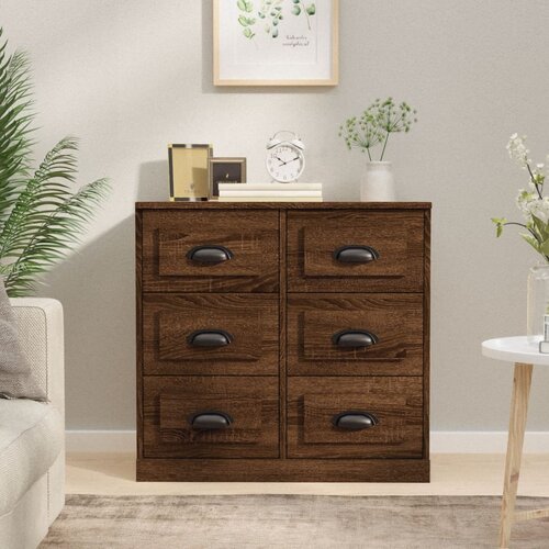  Komoda smeđi hrast 70x35,5x67,5 cm konstruirano drvo Cene
