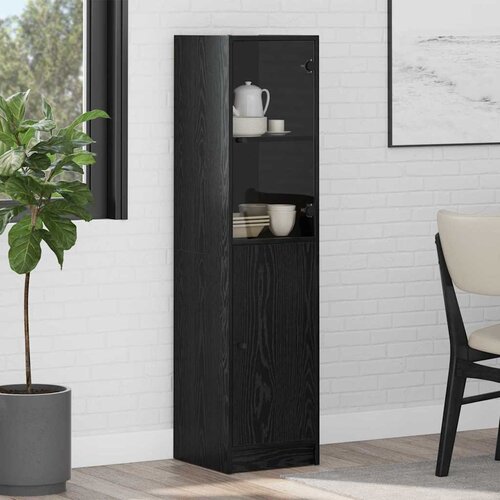  Highboard Crni hrast 35 x 37 x 142 cm Konstruirano drvo Cene
