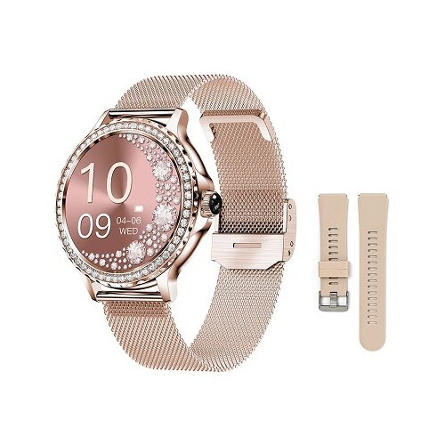 Mador smart watch NX19 zlatno roze Slike