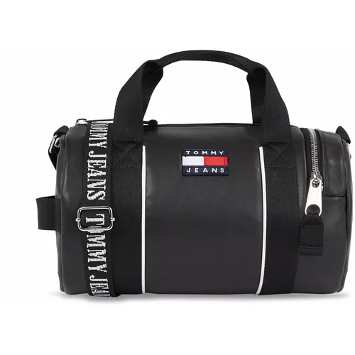 Tommy Jeans Ročna torba Tjw Heritage Barrel Bag AW0AW15431 Black BDS