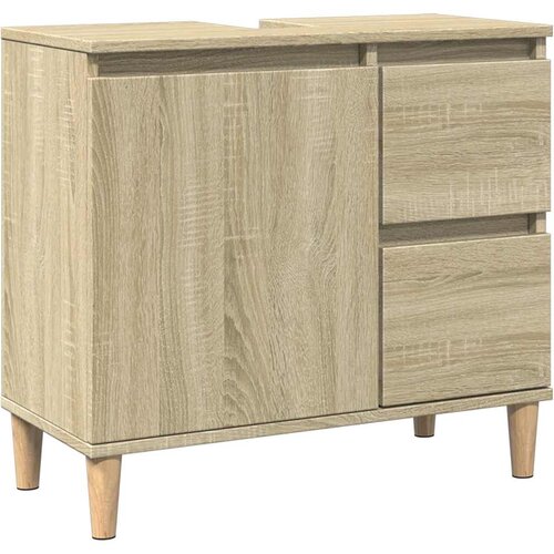 Maison Chic Kopalniška omarica - Kopalniški kabinet sonoma hrast 65x33x60 cm inženirski les, (21794491) Cene