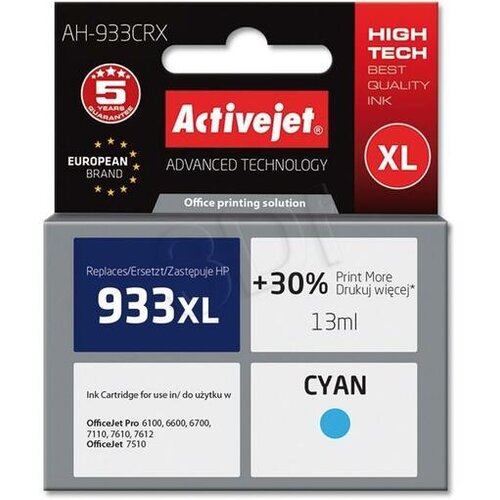 Activejet cyan črnilo 933XL CN054AE AH-933CRX Slike