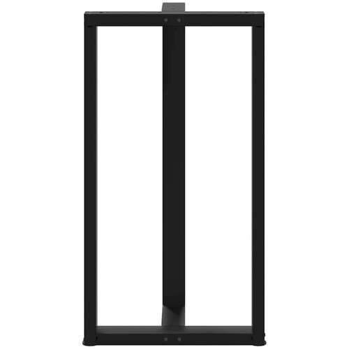 vidaXL Noge za barski stol T-oblika 2 kom crne 60x35x(110-111)cm čelik Cijene