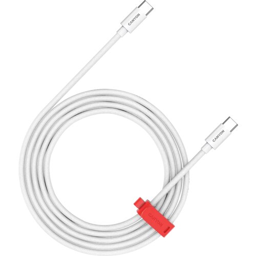 Canyon cc100ab c-c 100w braided 2m white cable ( CND-CC100AB20W ) Slike
