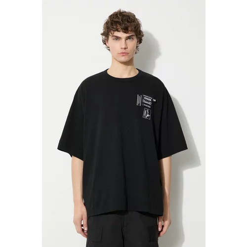 Undercover Pamučna majica Tee za muškarce, boja: crna, s aplikacijom, UC1D4807.4