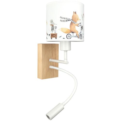 Brilagi LED fleksibilna lampa BOBO WOOD 1xE27/25W/230V + LED/3W hrast/bela/životinjice Cene