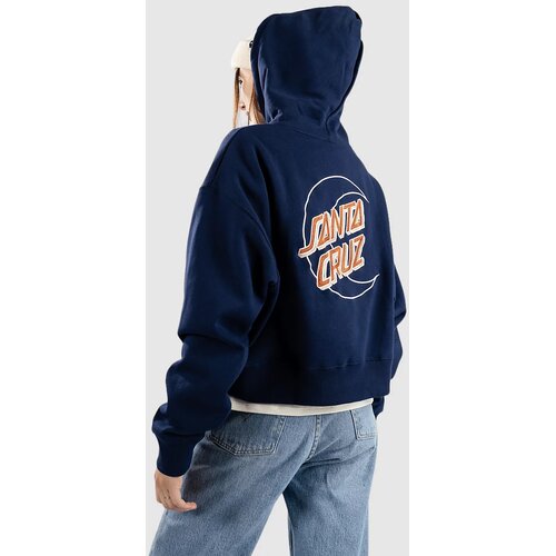 Santa Cruz Moon Dot Emb Pulover s kapuco midnight blue Cene