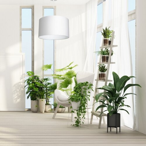 Luster na sajli ARDEN 1xE27/60W/230V prečnik 40 cm bela Slike