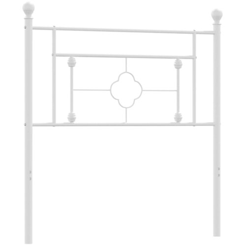 Maison Chic kovinsko posteljno vzglavje - vzglavna omarica - nočna omarica belo 100 cm, (21704676) Slike