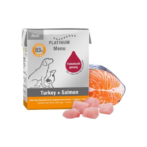 Platinum Hrana za pse Menu Turkey&amp;amp;Salmon, 375g Slike