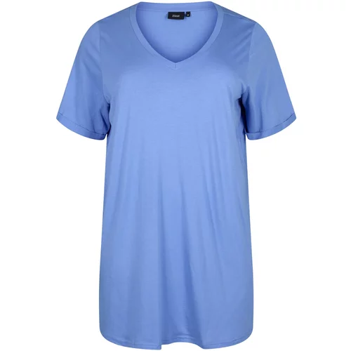 Zizzi Široka majica 'VCHIARA' kraljevsko plava