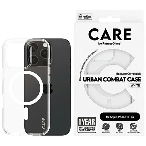 PanzerGlass CARE BY FLAGSHIP OVITEK ZA IPHONE 16 PRO 6.3 ČRN ZA MAGSAFE, (21897830) Cene