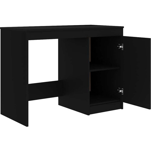  Radni stol crni 100 x 50 x 76 cm od konstruiranog drva Slike