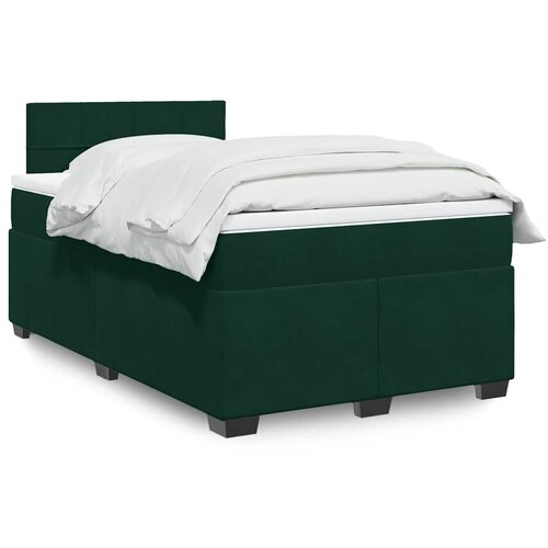 Box spring krevet s madracem tamnozeleni 120x200 cm bar&scaron;unasti Cijene