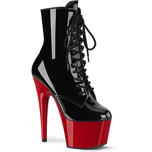 Pleaser USA Pleaser Adore-1020 Blk Pat/Red 38