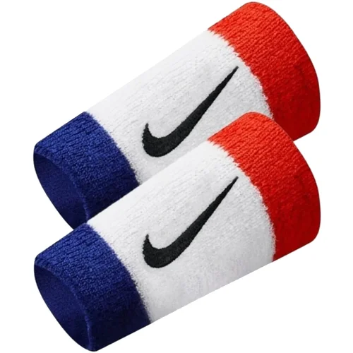 Nike Swoosh Double Wide Wristbands Bijela