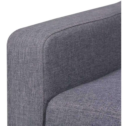  2-dijelni set sofa od tkanine sivi Slike