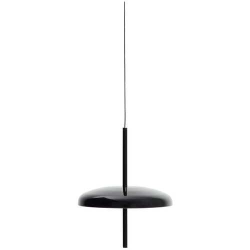 Kave Home Črna LED zatemnitvena stropna svetilka s kovinskim senčilom &oslash; 16 cm Porte &ndash; Cene