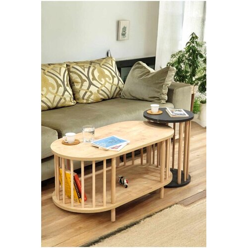 Hanah home Set stočića za kafu, 2 komada, Crni Cene