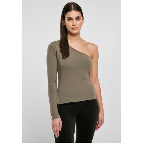 UC Curvy Ladies Asymmetric Longsleeve olive Slike