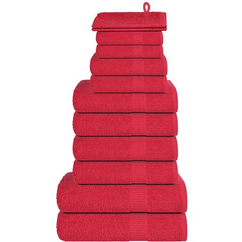  12-dijelni set ručnika crveni 360 gsm 100 % pamuk Cijene