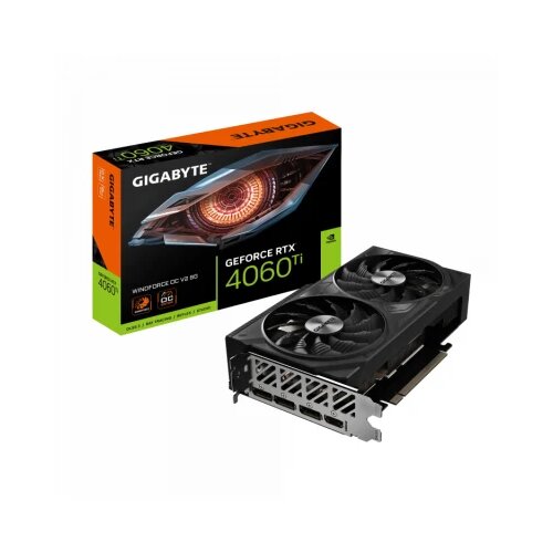 Gigabyte Graficka karta GeForce RTX 4060 Ti WINDFORCE OC V2 GDDR6 8GB 128 bit 2xDP/2xHDMI Slike