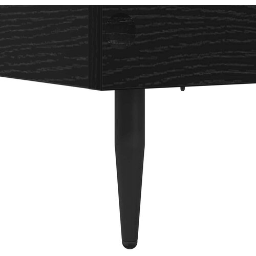  Okvir za krevet Crni hrast 80 x 200 cm Konstruirano drvo - Crni hrast Slike