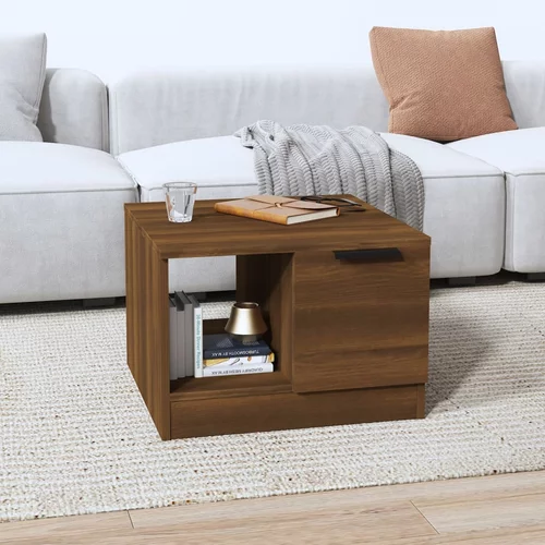 vidaXL stolić za kavu smeđa hrasta 50x50x36 cm konstruirano drvo
