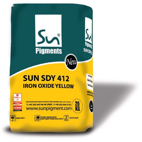 Sun pigments Oksidna boja za beton/gips - ZUTA 25KG Cene