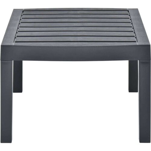 VidaXL Vrtni stol antracit 78 x 55 x 38 cm plastični Slike