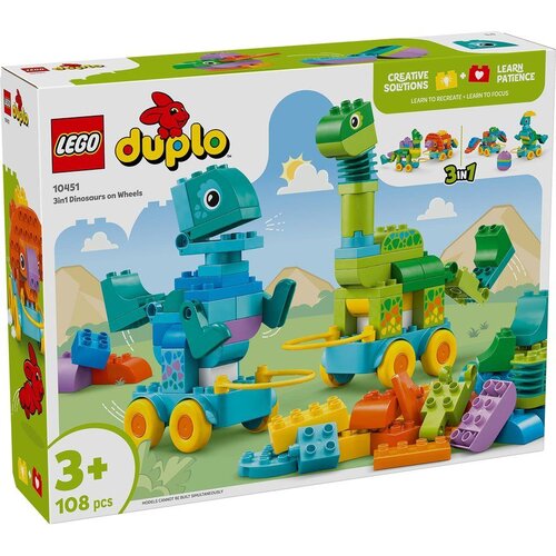Lego DUPLO 3in1 Dinosaurs on Wheels 10451 Slike