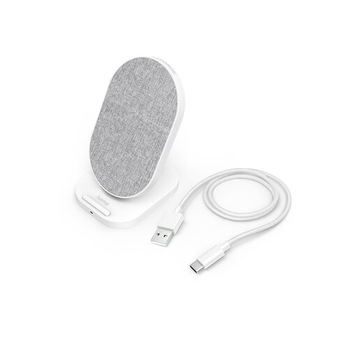 Hama indukcijski punjač 2000 mA QI-FC10S-Fab 00201686 Izlazi standard indukcijskog punjenja bijela Slike