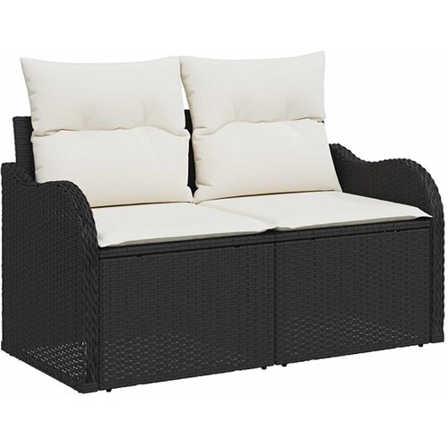  Set sofe 7 kom. Crna i krem-bijela 121 x 62 x 69 cm Slike