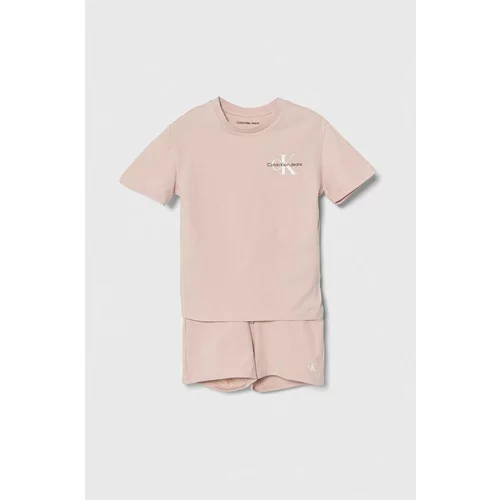 Calvin Klein Jeans Otroški komplet roza barva