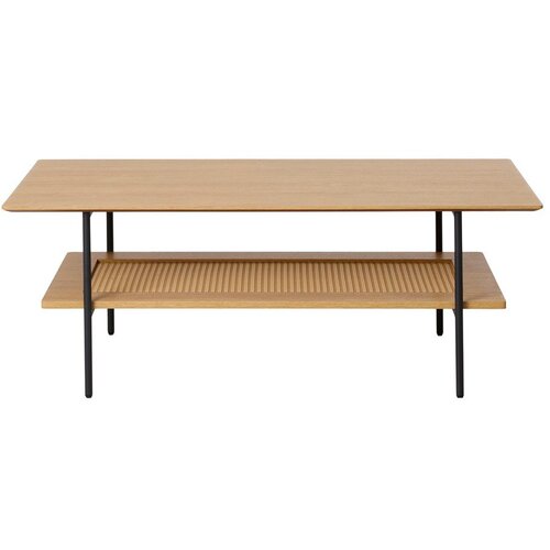 Unique Furniture Klubska mizica v hrastovem dekorju v naravni barvi 55x110 cm Pensacola &ndash; Cene
